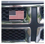Grillie - Car Grill Ornament - Enamel - Red White Blue USA Flag