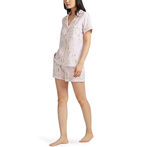 BedHead - Short Sleeve Shorty PJ Set - Funfetti Macarons - Extra Small