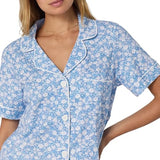 BedHead - Classic S/S Stretch Jersey Shorty PJ Set - Something Blue - Small