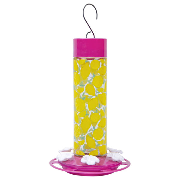 GC - Nature's Way - Decorative Glass Hummingbird Feeder - Lemonade Stand