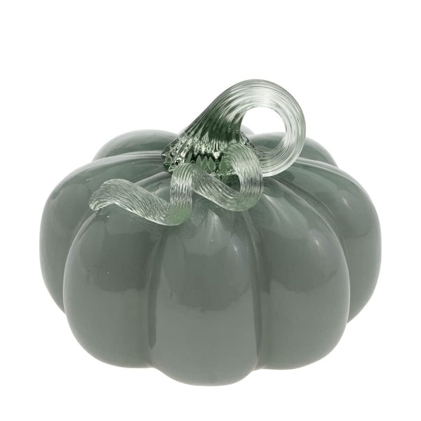 Boston International - Small Glass Pumpkin - Sage