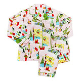 The Cat's Pajama Flannel Pajama - Merry Modern Pink - Women Small