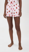 BedHead - Classic S/S Stretch Jersey Shorty PJ Set - Berry Soufflé - Medium