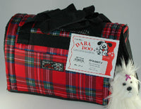 Daba Doo - Bon Voyage Pet Carrier - Dynamite Red Plaid