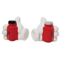 Enesco Disney Ceramics Mickey Mouse Hands Sculpted Salt and Pepper Shaker Set, 3.54 Inch, Multicolor