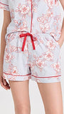 BedHead - Short Sleeve Shorty PJ Set - Courtyard Blooms - Large