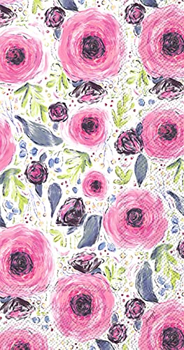 Boston International - Paper Guest Towel 16 Count - Floral Foliage