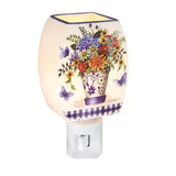 Stony Creek - 4.75" Frosted Glass Night Light - Dutch Florals
