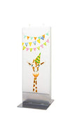 Flatyz - Twin Wick Flat Candle - Happy Birthday Giraffe