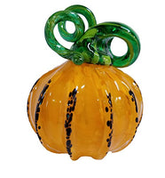 The Glass Forge - Glass Pumpkin - Medium Yellow
