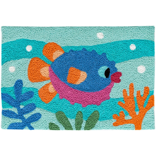 Jellybean - 20x30 Indoor/Outdoor Accent Rug - Funny Fish Lips
