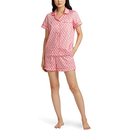 BedHead - Stretch Short Sleeve Shorty PJ Set - Seashells - X-Small