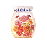 Stony Creek - Frosted Glass - 3" Lighted Vase - Chinoiserie Garden