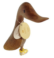 DCUK The Duck Company - Natural Welly Ducklet - Spotty Yellow Boots - Large