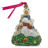 Jay Strongwater Six Geese of Laying Glass Ornament