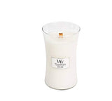 WoodWick - Large Crackling Candle - White Teak
