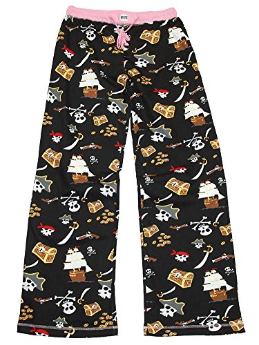 Lazy One - Junior Fitted PJ Set - Pink Pirate - Large