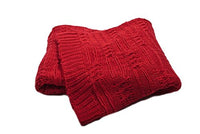 Scene Weaver - Acrylic Throw - Chunky Cable Knit - Cadenza Red