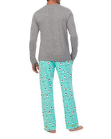 Bedhead - Men's Henley Flannel PJ Set - Happy Llamakkah - X-Small