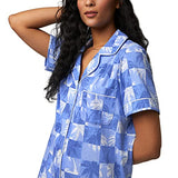 BedHead - Stretch Short Sleeve Shorty PJ Set - Cool Palms - Small