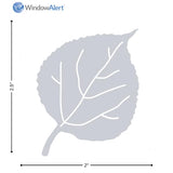 GC - Window Alert - Window Strike Deterrent - 8 Decals -  Aspen Leaf