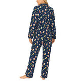 BedHead - Stretch Long Sleeve PJ Set - Autumn Owls - X-Small