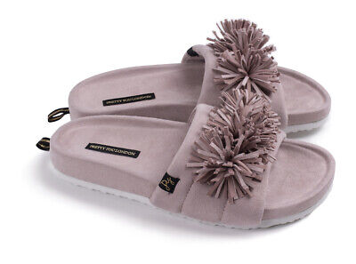 Pretty You London - Tasseled Slider - Mink - Large