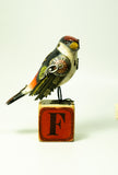 Mullanium - Steampunk Inspired Sculpture - Manakin on Block