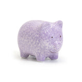 Child to Cherish Mini Ceramic Piggy Bank for Girls, Pig Purple