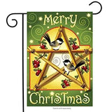 Jeremiah Junction - Garden Flag - "Christmas Chickadees"