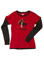 Lazy One - Junior Fitted PJ Set - Moosletoe - Extra Large