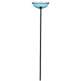 Couronne - Mosaic Bird Poppy Stake Feeder - Aqua