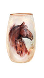 Stony Creek - 5.25" Frosted Glass USB Lighted Vase - Thoroughbreds