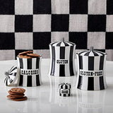 Jonathan Adler - Canister - Hash - Black & White