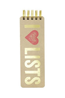Eccolo - 3"x8.5" Spiral Memo Pad - I Heart Lists