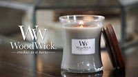 WoodWick - Medium Crackling 9 Oz. Candle - White Teak