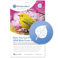 GC - Window Alert - Window Strike Deterrent - 8 Decals -  Aspen Leaf