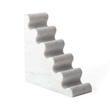 Jonathan Adler - White Carrera Marble Bookend Set - Ripple