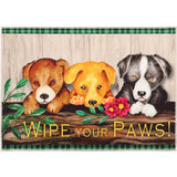 Olivia's Home - 32" x 22" Accent Rug - Wipe Your Paws