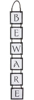 Boston International - 25.5" Long Folding Halloween Sign - Beware