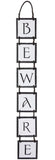 Boston International - 25.5" Long Folding Halloween Sign - Beware