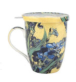 McIntosh Trading - Tea Mug w/ Infuser & Lid - VanGogh Irises