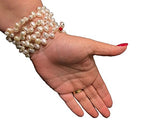 Pearlhill - 6mm - Coil Bracelet - The Pebble White Pearl