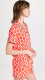 BedHead - Stretch Short Sleeve Shorty PJ Set - GoGo Geo - X-Small