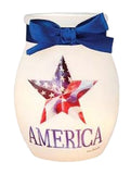 Stony Creek - 4" Glass USB Lighted Jar - Independence Day