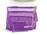 Mirra N Me - 16 Pc. Mesh Zipper Bags - 4 Each Purple, Orange, Lime & Dk Green