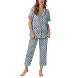 BedHead - Jersey Knit Capri PJ Set - Dog Walk - Large