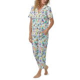BedHead - Short Sleeve Cropped PJ Set - Fashion Hounds - Large (US 12-14)