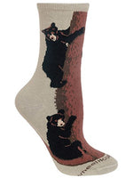 Wheel House Designs Socks - Climbing Bear - Childs 6-8.5
