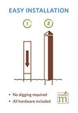 Studio M - 20" Art Pole - Sunflower Checks